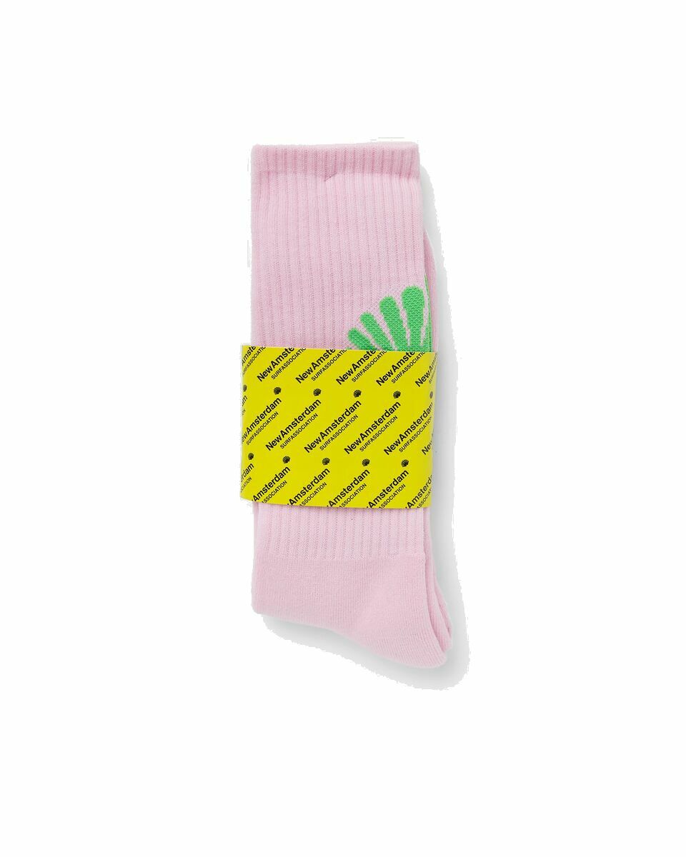 Photo: New Amsterdam Logo Socks Pink - Mens - Socks