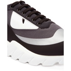 Fendi Black and Grey Bag Bugs Sneakers