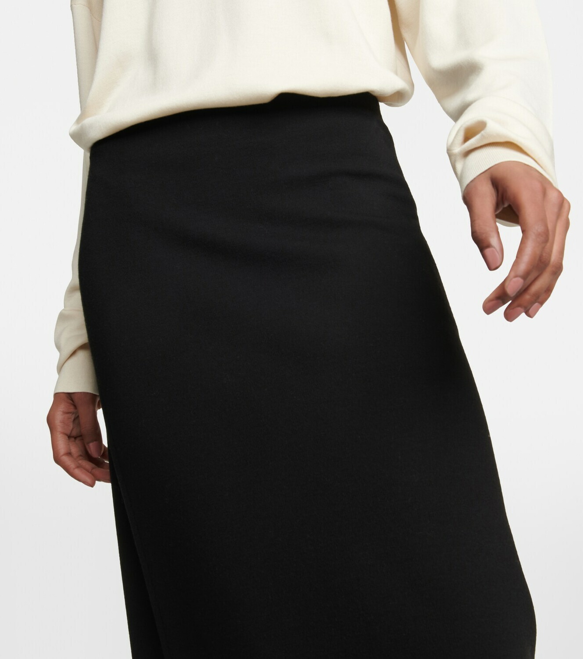 The Row Daffodil wool blend cr pe maxi skirt The Row