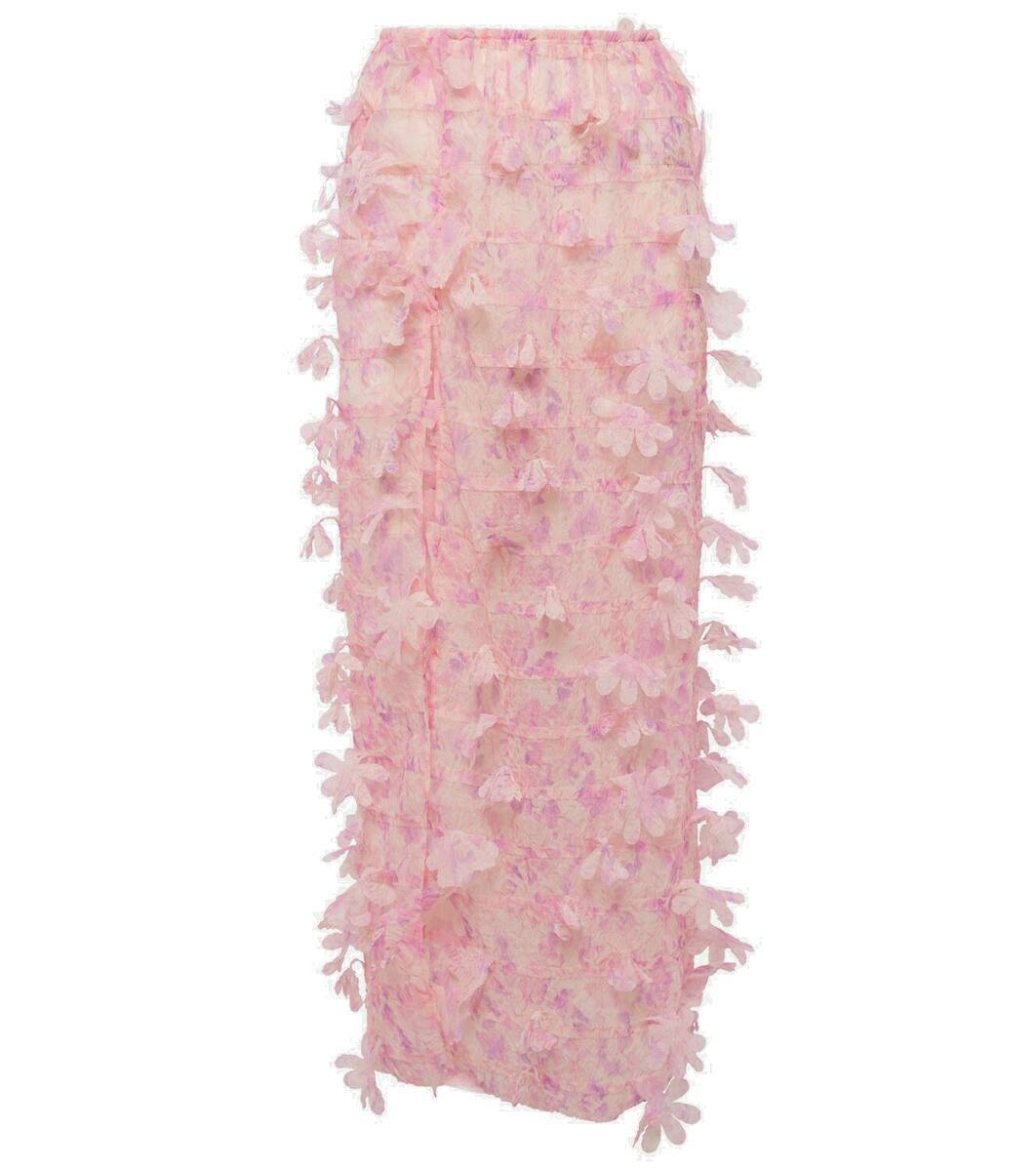 スカート SUSAN FANG JERSEY FLOWER SKIRT SUSAN FANG JERSEY FLOWER SKIRT