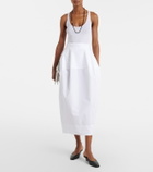 Róhe Cotton poplin midi skirt