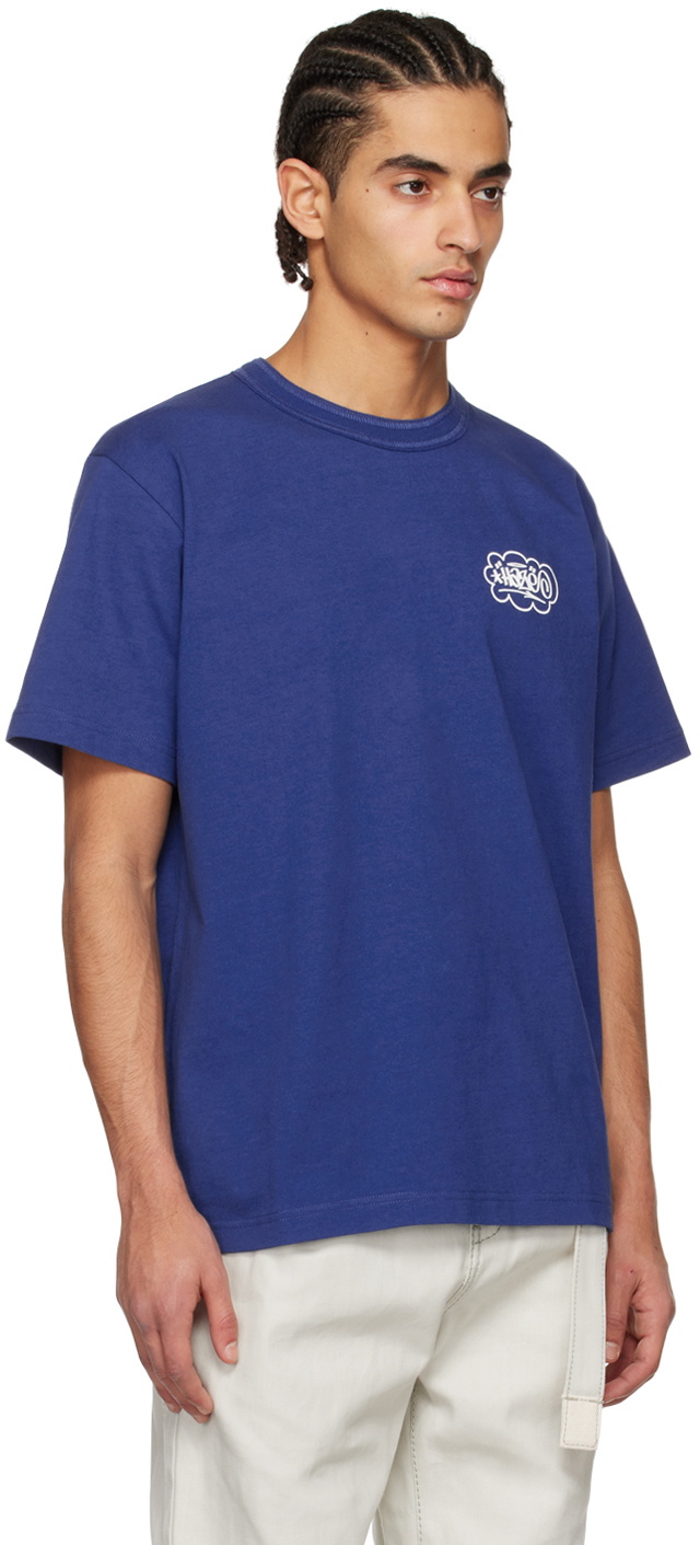 sacai Blue 'One Kind Word' T-Shirt Sacai