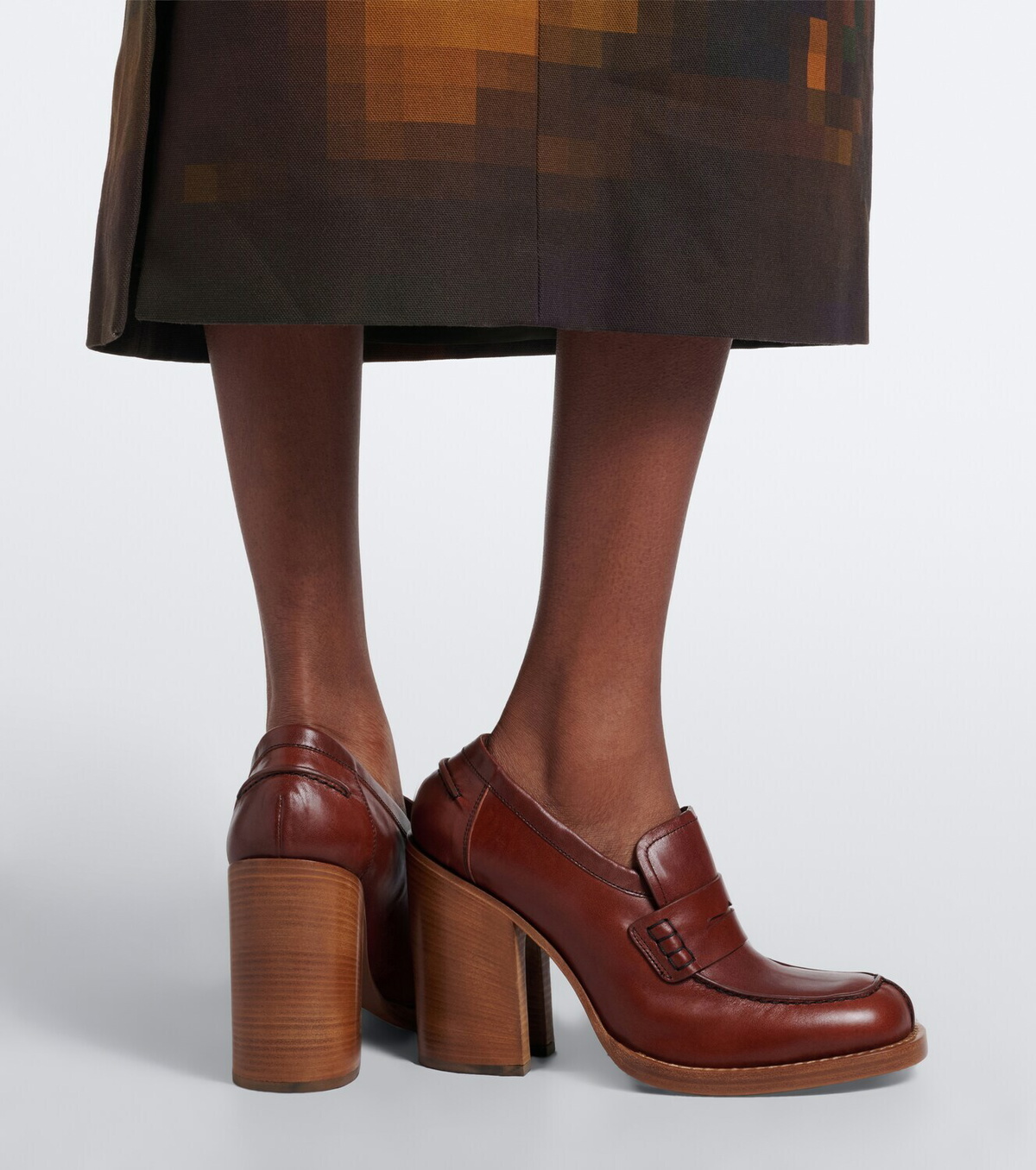 Dries Van Noten Leather loafer pumps