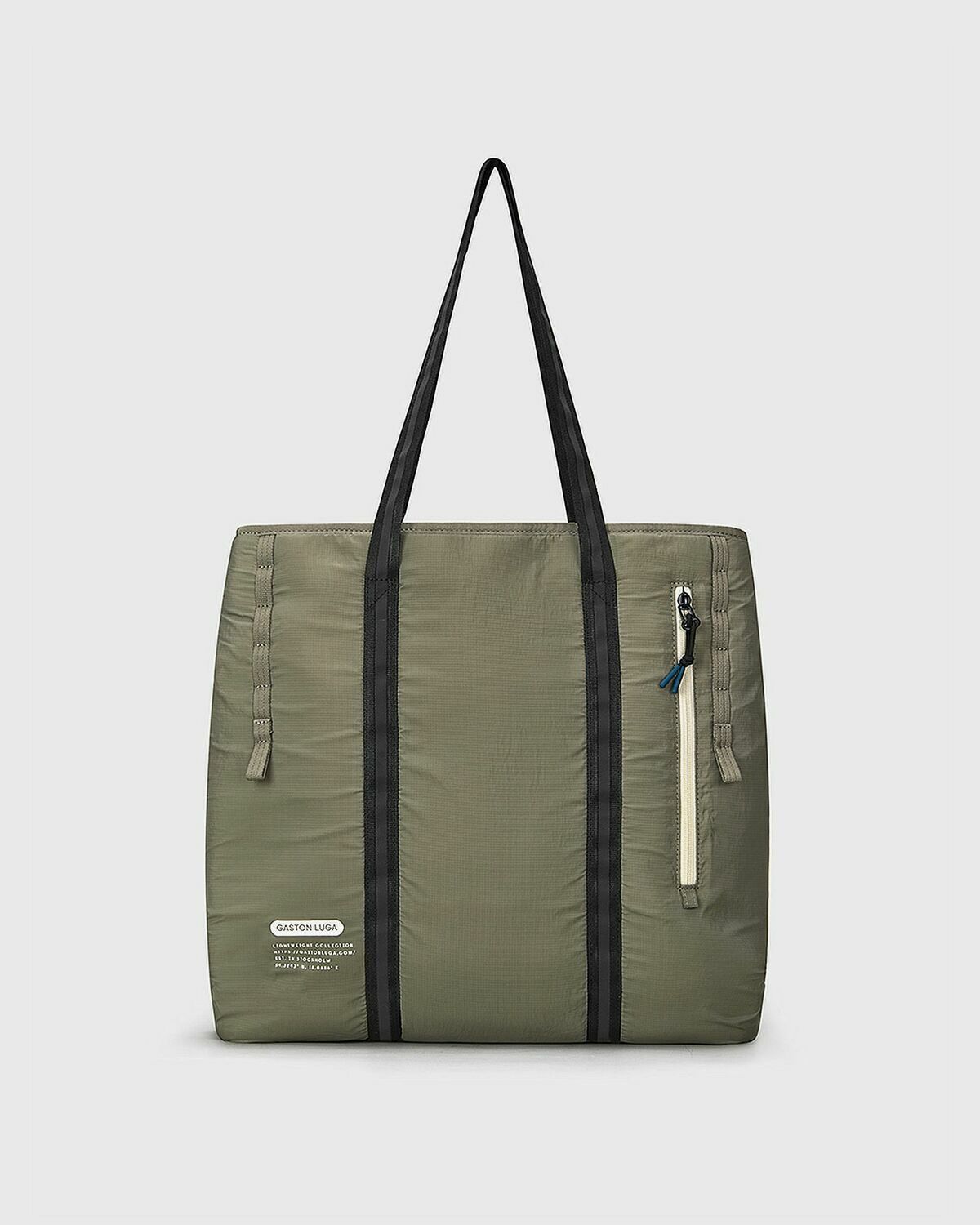Gaston Luga Lightweight Shopper Green Tote & Shopping Bags