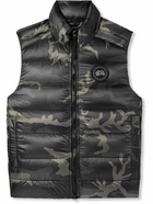 Canada Goose - Crofton Camouflage-Print Quilted Nylon-Ripstop Down Gilet - Black