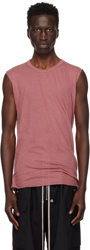 Photo: Rick Owens Pink Porterville Basic Tank Top