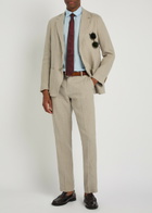 Sunspel Tapered-leg Linen Trousers Sand