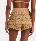 Loewe Paula's Ibiza crochet cotton micro shorts
