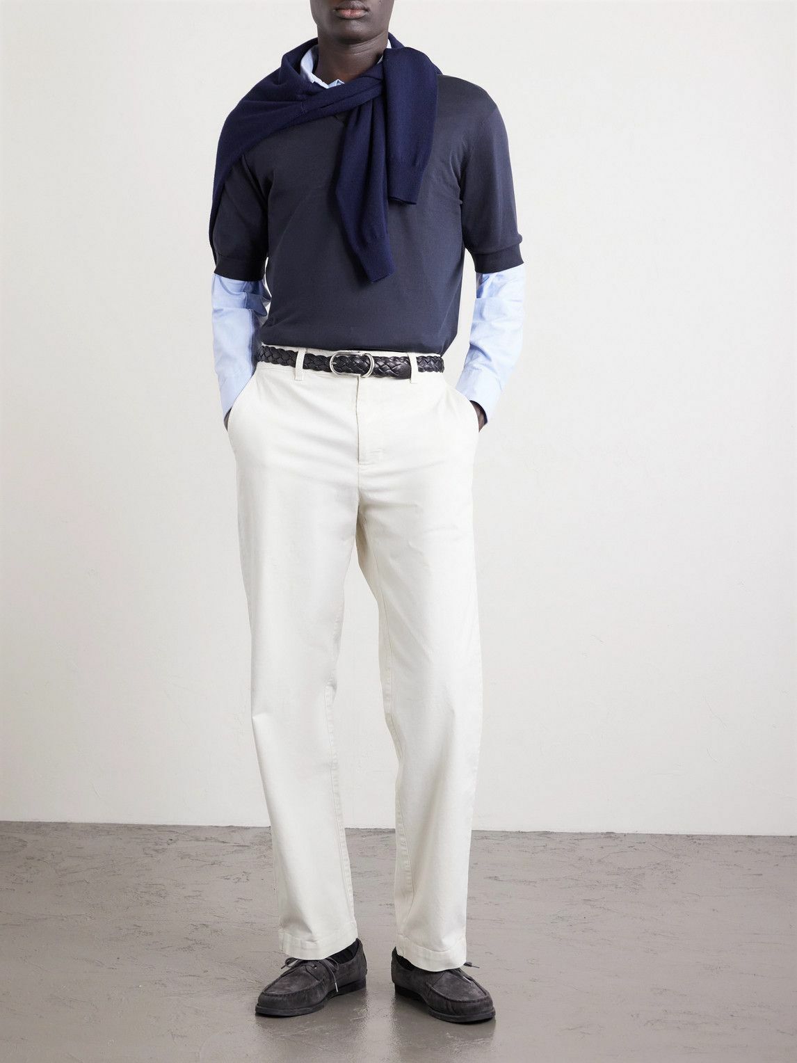 Lardini - Cotton Polo Shirt - Blue