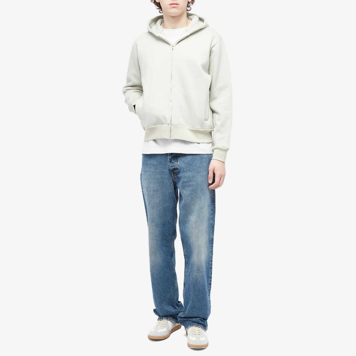Lady White Co. Men's Heavyweight Zip Hoodie in Swiss Natural Lady