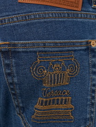 VERSACE - Stretch Cotton Denim Jeans