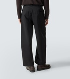 Studio Nicholson Sorte cotton wide-leg pants