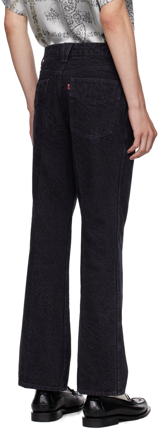 NEEDLES Black Paisley Jeans Needles