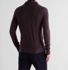 LORO PIANA - Slim-Fit Baby Cashmere Polo Shirt - Burgundy