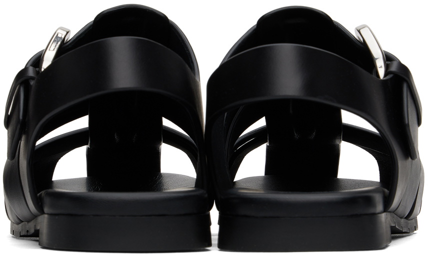 Bottega Veneta Black Alfie Sandals