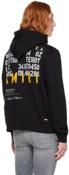 AMIRI Black Military Specs Stencil Hoodie