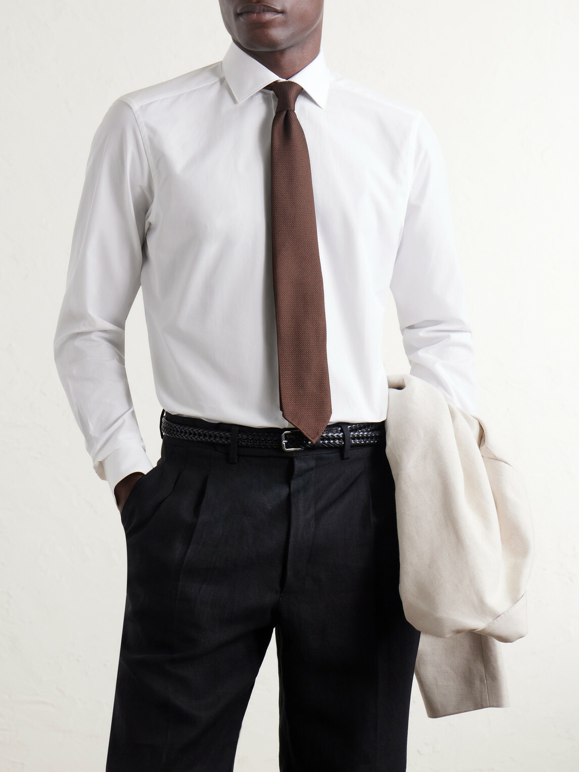 Zegna - Trofeo Cotton-Poplin Shirt - White