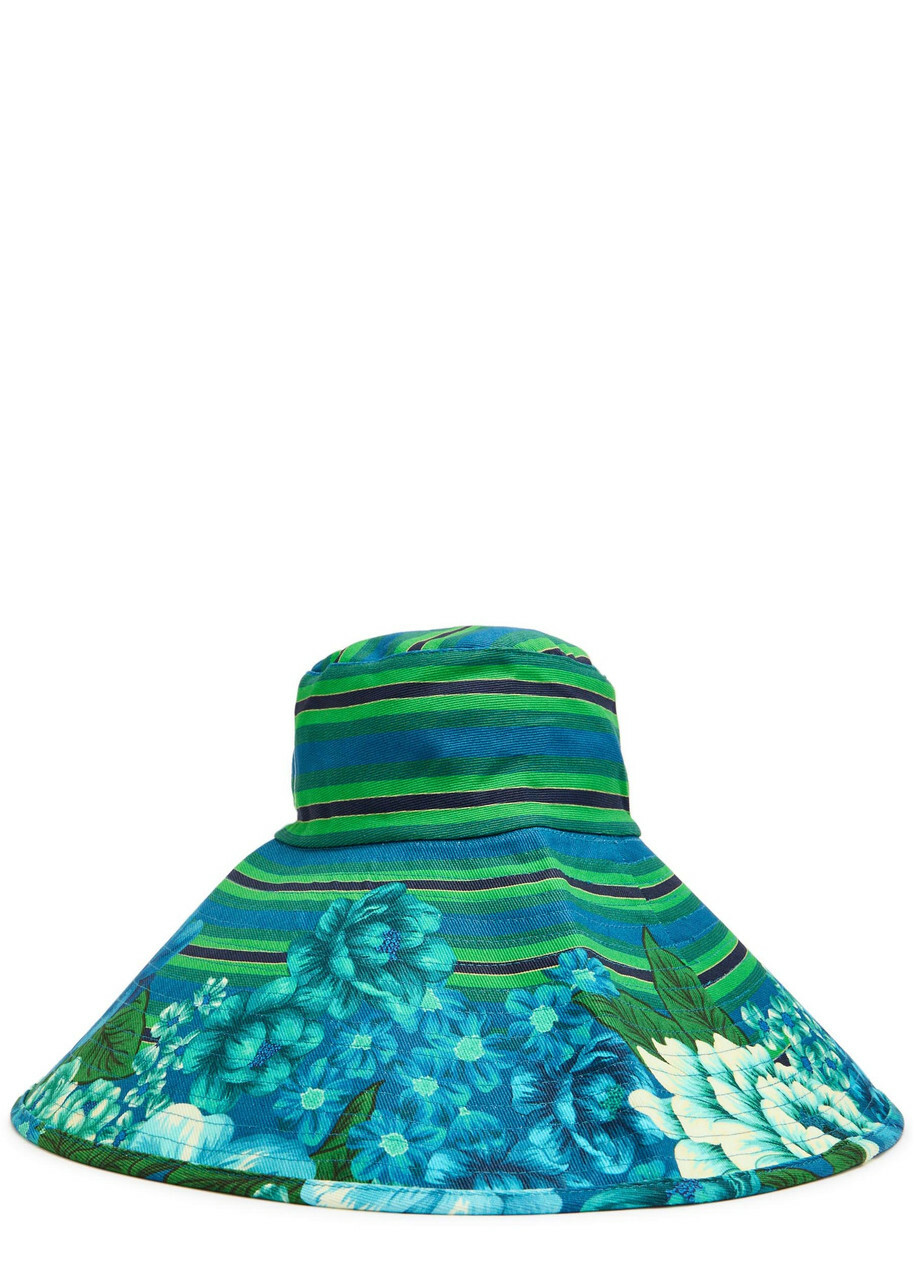 Alemais Margo Striped Twill sun hat - Multicoloured - One Size
