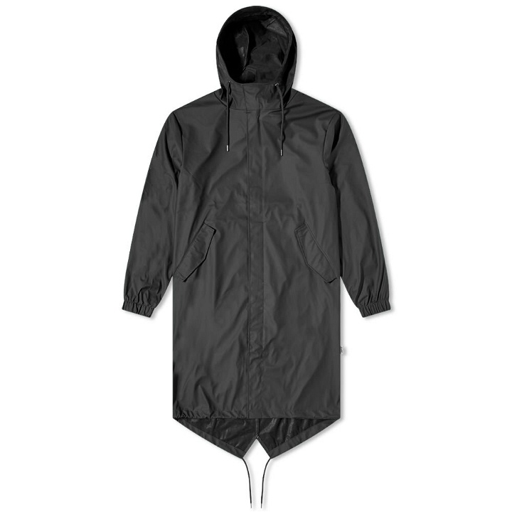 Photo: RAINS Men's Fishtail Parka Jacket in Black