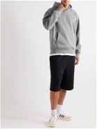 adidas Originals - Logo-Appliquéd Cotton-Blend Jersey Hoodie - Gray