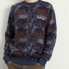 By Parra Men's Repeat FTP Booster Knit Jumper in Blue