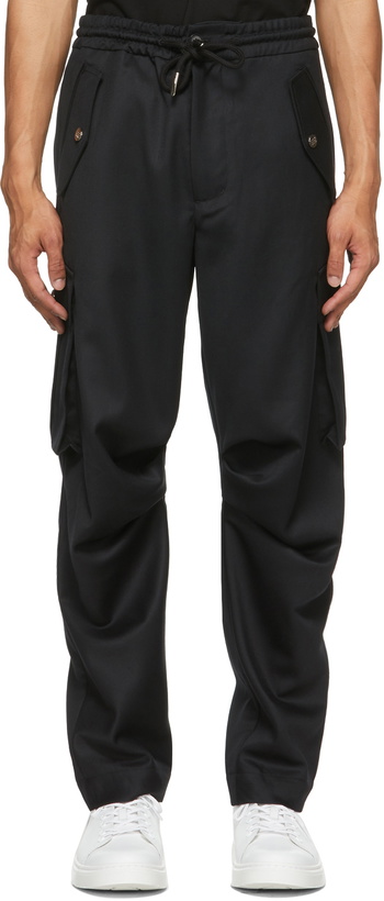 Photo: Feng Chen Wang SSENSE Exclusive Black Wool-Blend Cargo Pants