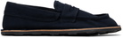 Moschino Navy Desert College Loafers