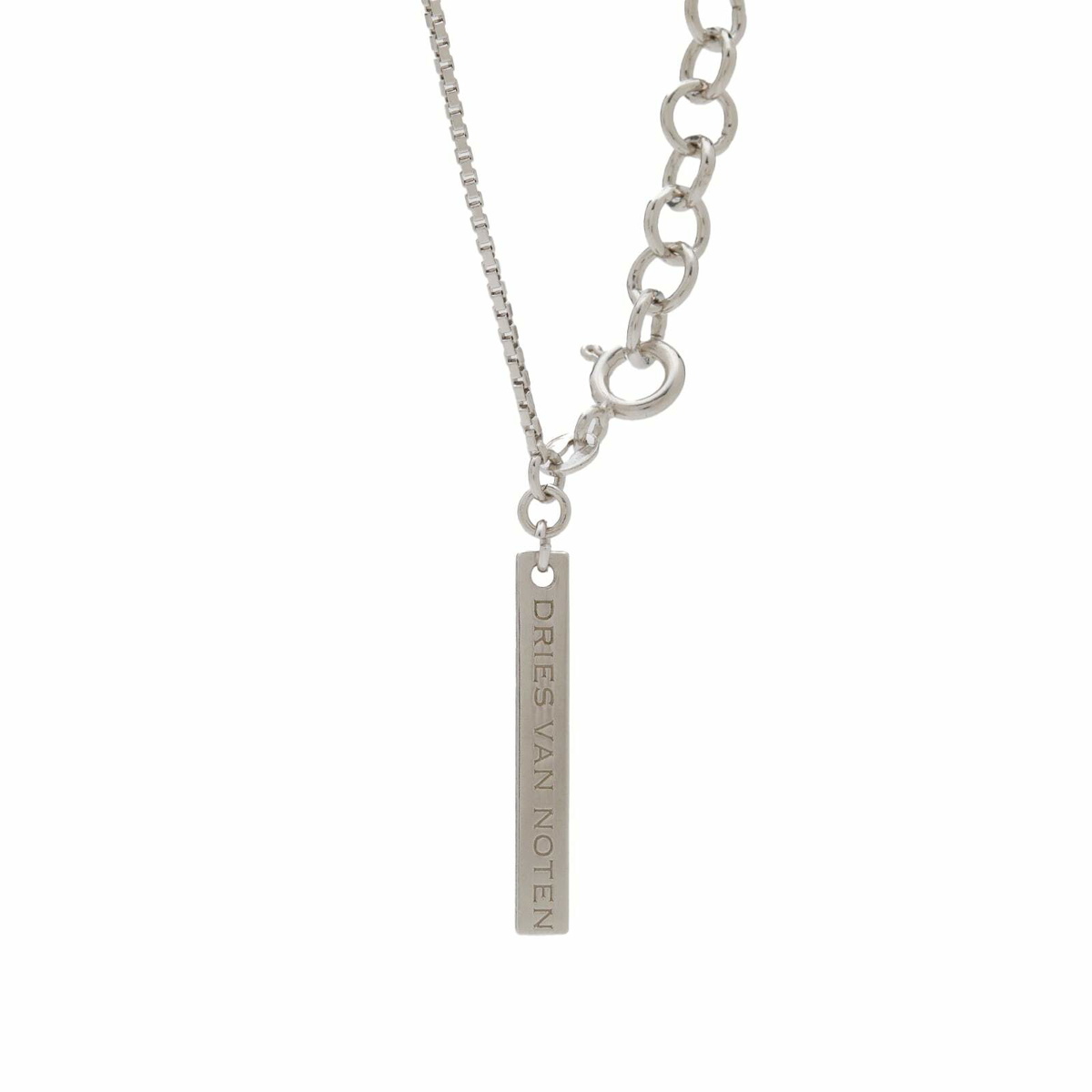 Dries Van Noten Men's Ball Pendant Necklace in Black Dries