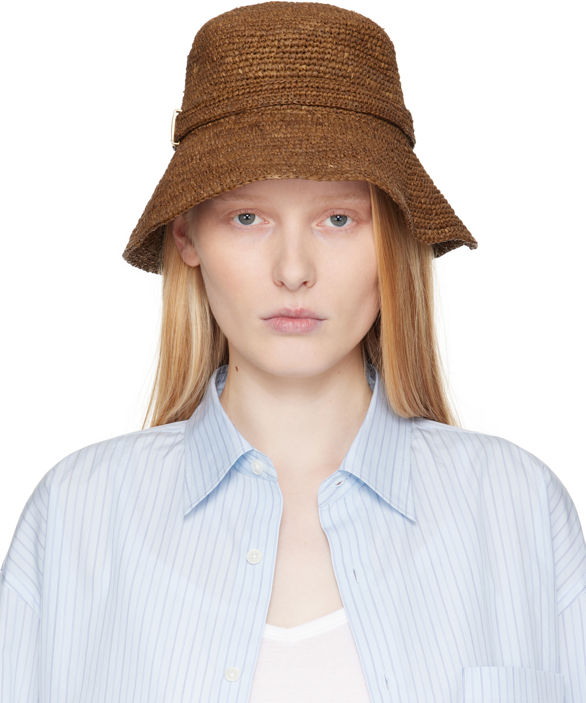 【関税込み】rag & bone ブラウン Lela Rollable バケットハット Lela Rollable Bucket Hat - Brown | rag & bone