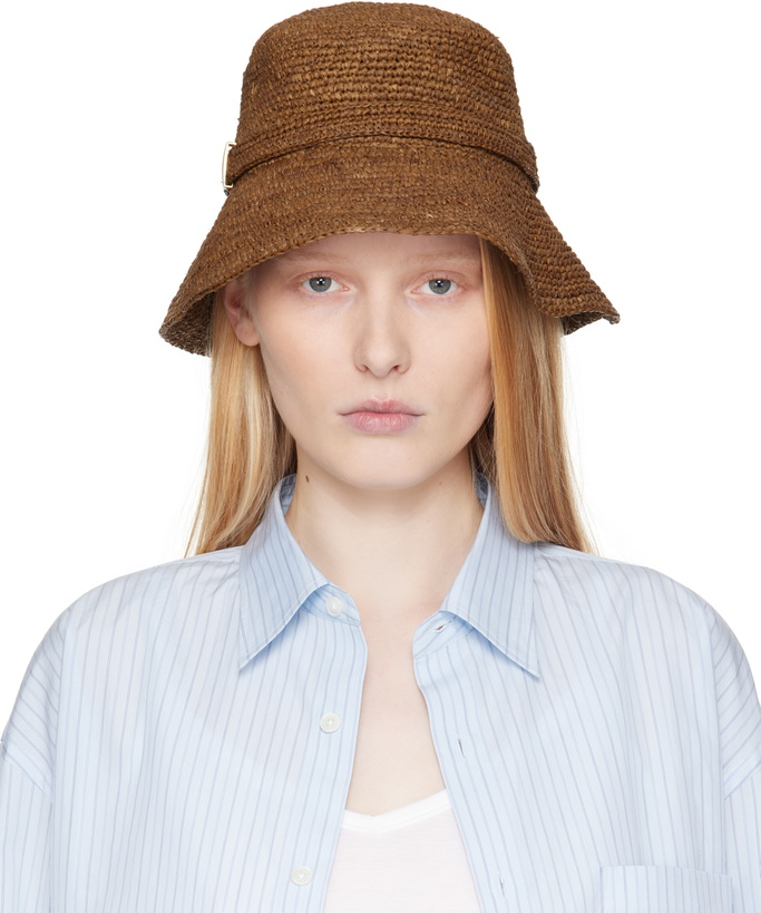 Photo: rag & bone Brown Lela Rollable Bucket Hat