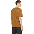 Jil Sander Brown Mercerized Cotton T-Shirt