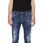 Dsquared2 Blue Top Spot Skinny Dan Jeans