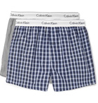 Calvin Klein Underwear - Two-Pack Printed Cotton Boxer Shorts - Men - Blue