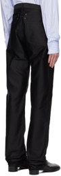 Maison Margiela Black Turn-Up Jeans