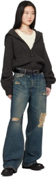 Anderson's Black Calfskin Ring Belt