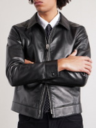 TOM FORD - Slim-Fit Leather Jacket - Black