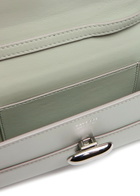 Savette Symmetry Mini Leather Clutch - Light Green - One Size