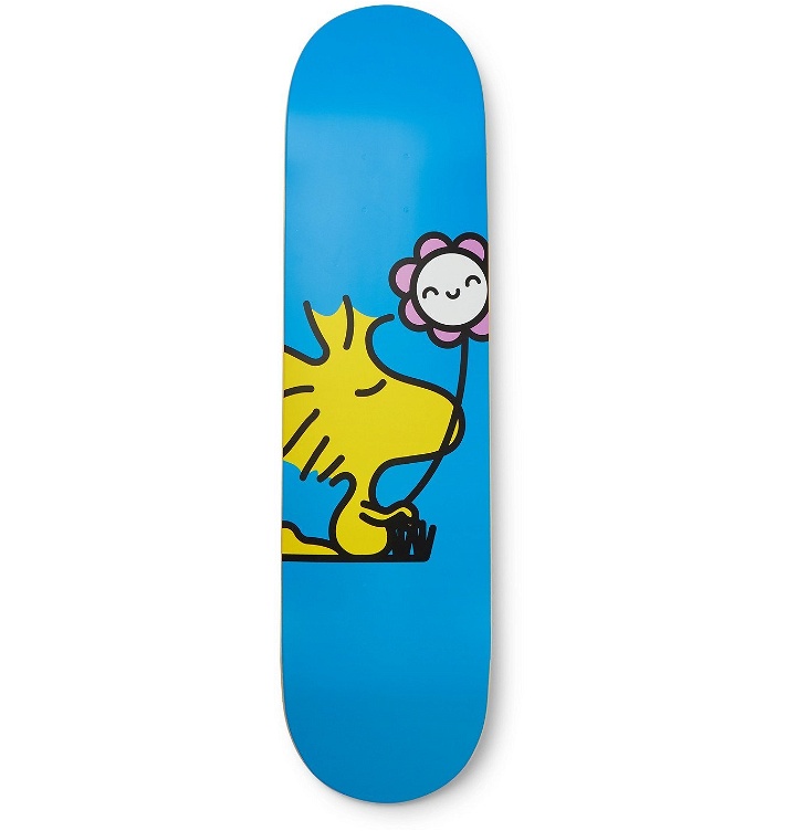 Photo: The SkateRoom - Peanuts by FriendsWithYou Printed Wooden Skateboard - Blue