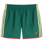 Adidas Men's Adicolor Classics Sprinter Shorts in Collegiate Green/Powder Yellow