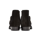 Saint Laurent Black Suede Jodhpur Wyatt Boots