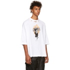 Unravel SSENSE Exclusive White Flame T-Shirt