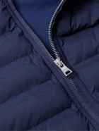 Peter Millar - Winsome Hybrid Padded Quilted Stretch-Nylon and Jersey Gilet - Blue