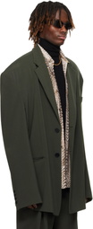 LU'U DAN Gray Misfit Blazer