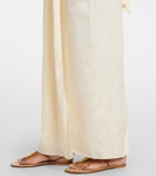 Johanna Ortiz Scarf-detail jacquard maxi dress
