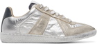 Maison Margiela Silver Replica Iridescent Sneakers