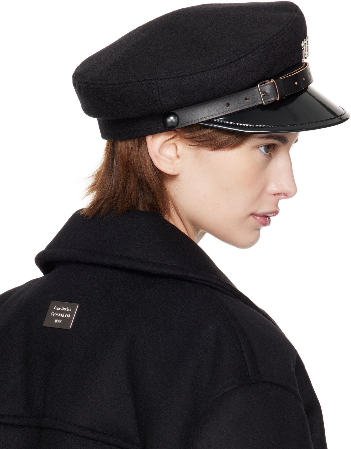 MISBHV Black Monogram Gavroche Cap MISBHV