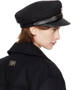 MISBHV Black Monogram Gavroche Cap