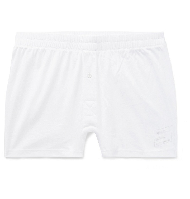 Photo: Entireworld - Slim-Fit Organic Cotton-Jersey Boxer Shorts - White
