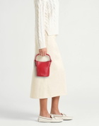 Mansur Gavriel Mini Fortuna Womens Handbag in Red