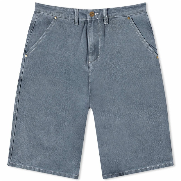 Photo: Butter Goods Men's Washed Canvas Work Short in Slate